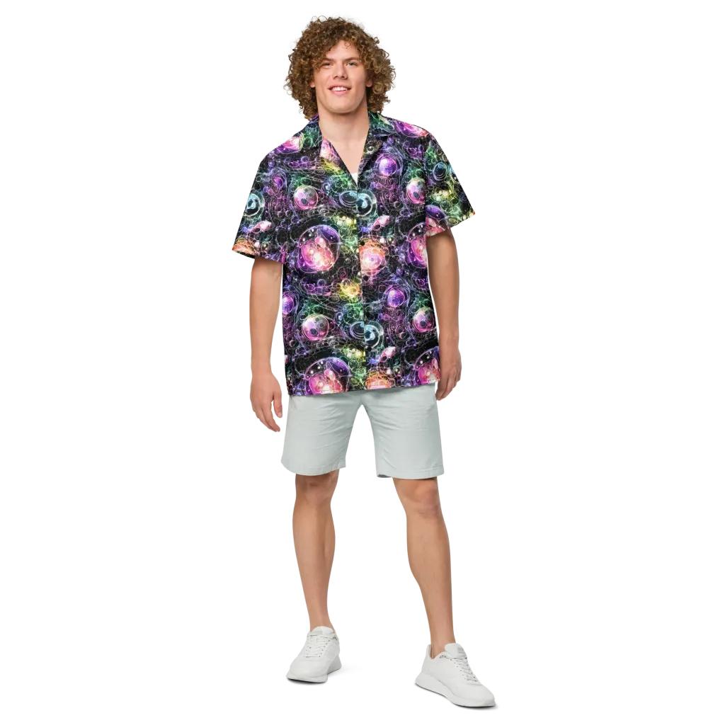 Cosmic Glass on Button Shirt — Front