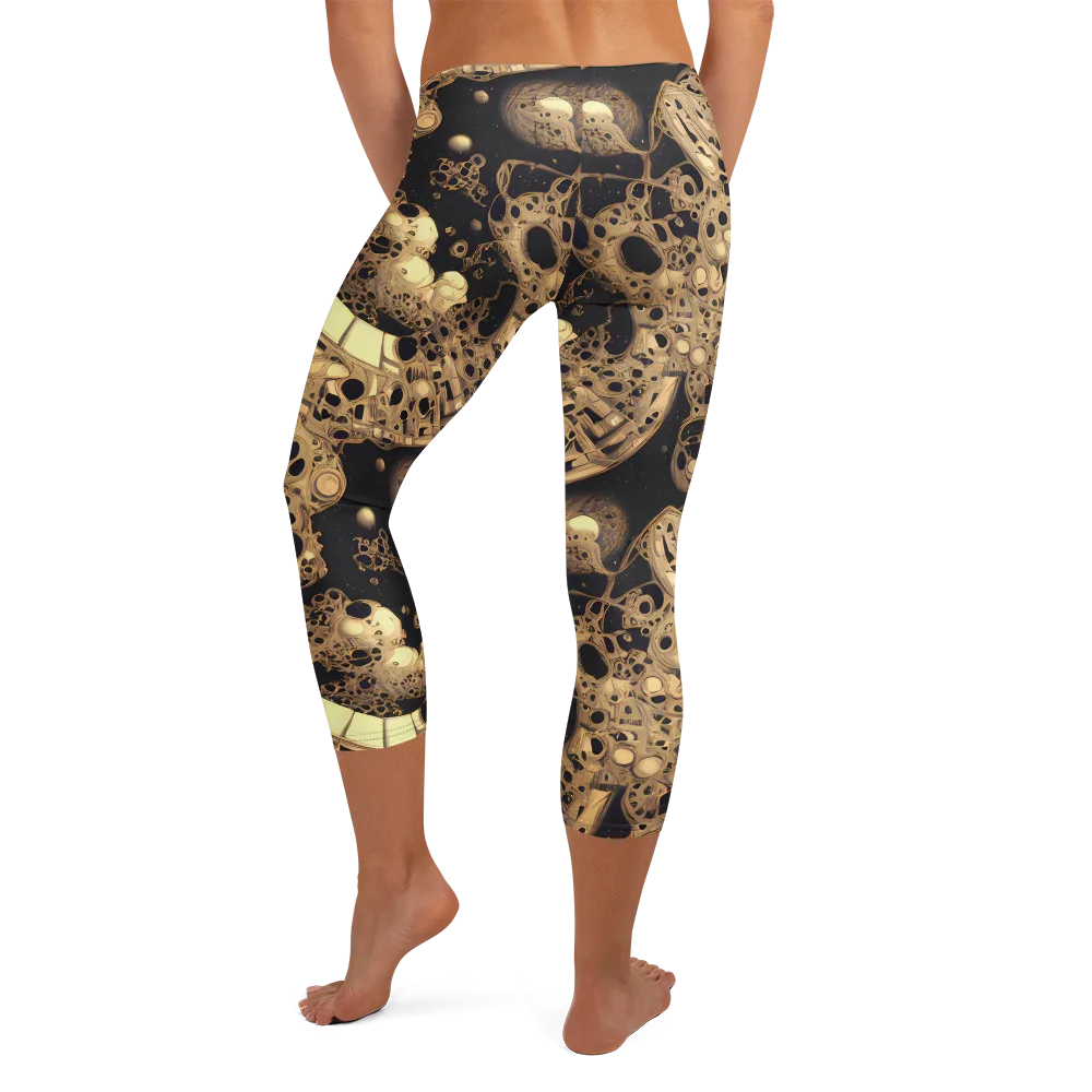 Baroque Orbit on Capri Leggings — Back
