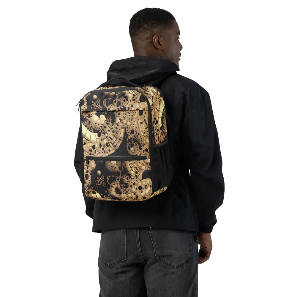 Baroque Orbit on Utility Backpack — Back