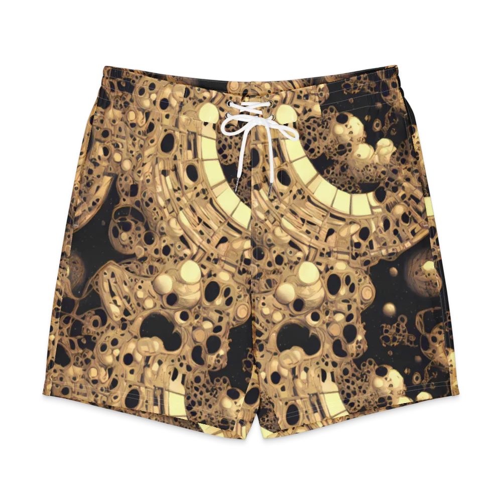 Baroque Orbit on Men's Board Shorts — Front