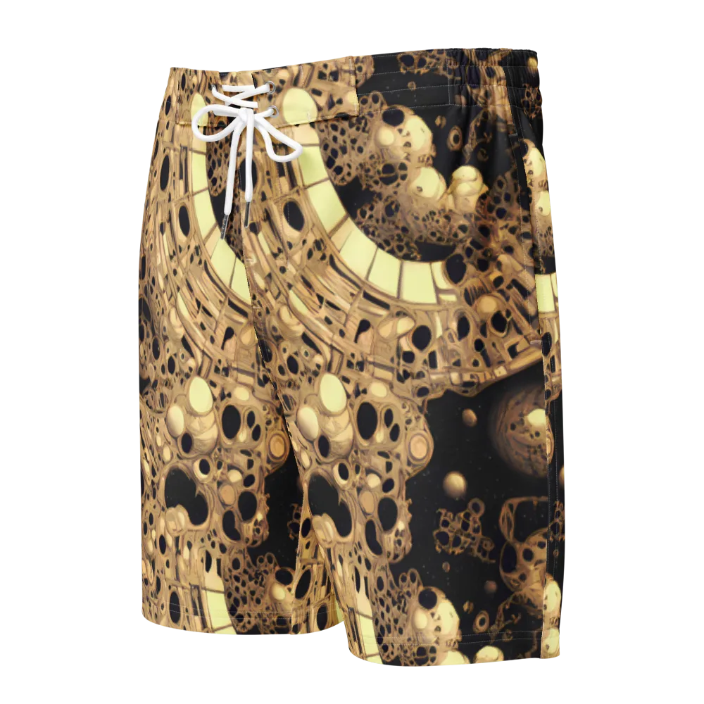 Baroque Orbit on Men's Board Shorts — Front