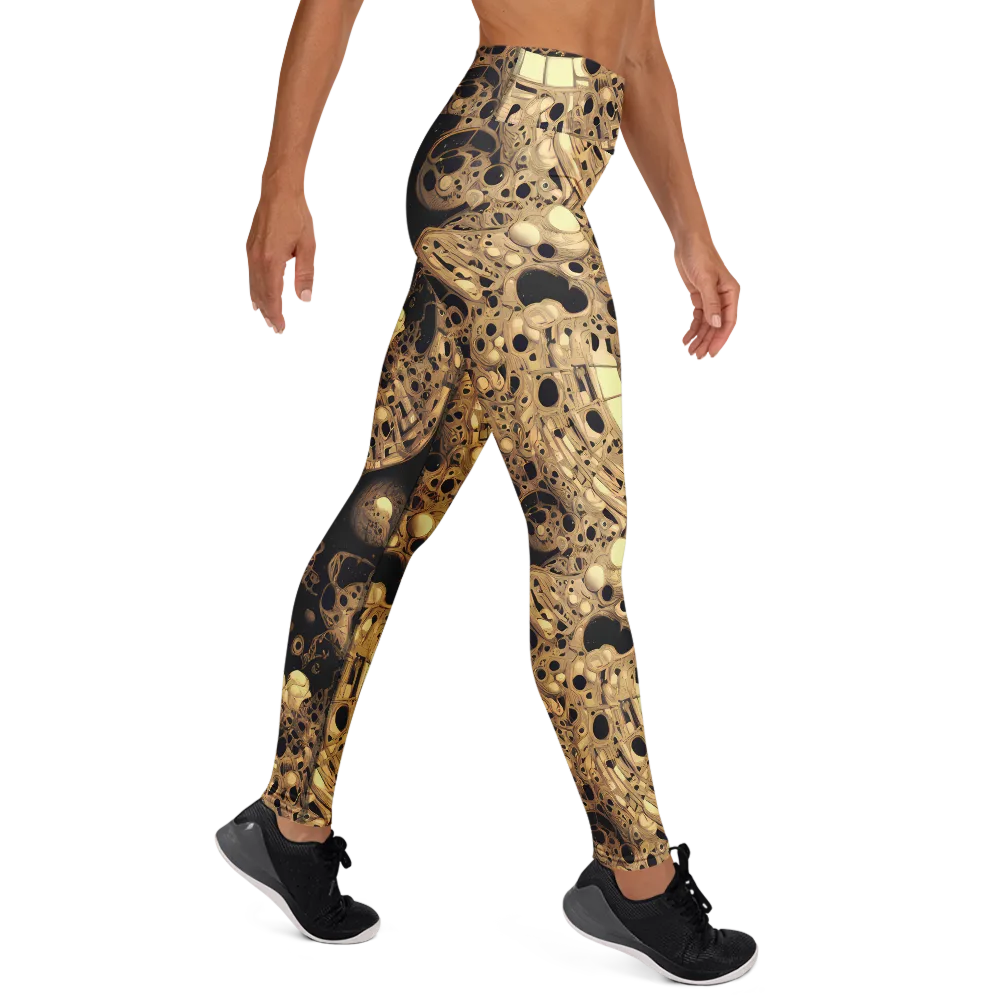 Baroque Orbit on Yoga Leggings — Right
