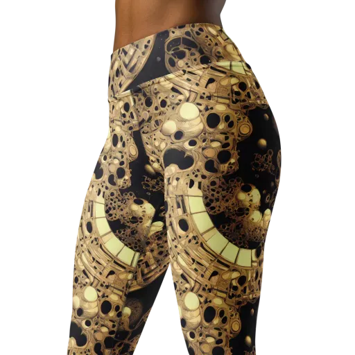 Baroque Orbit on a Yoga Leggings