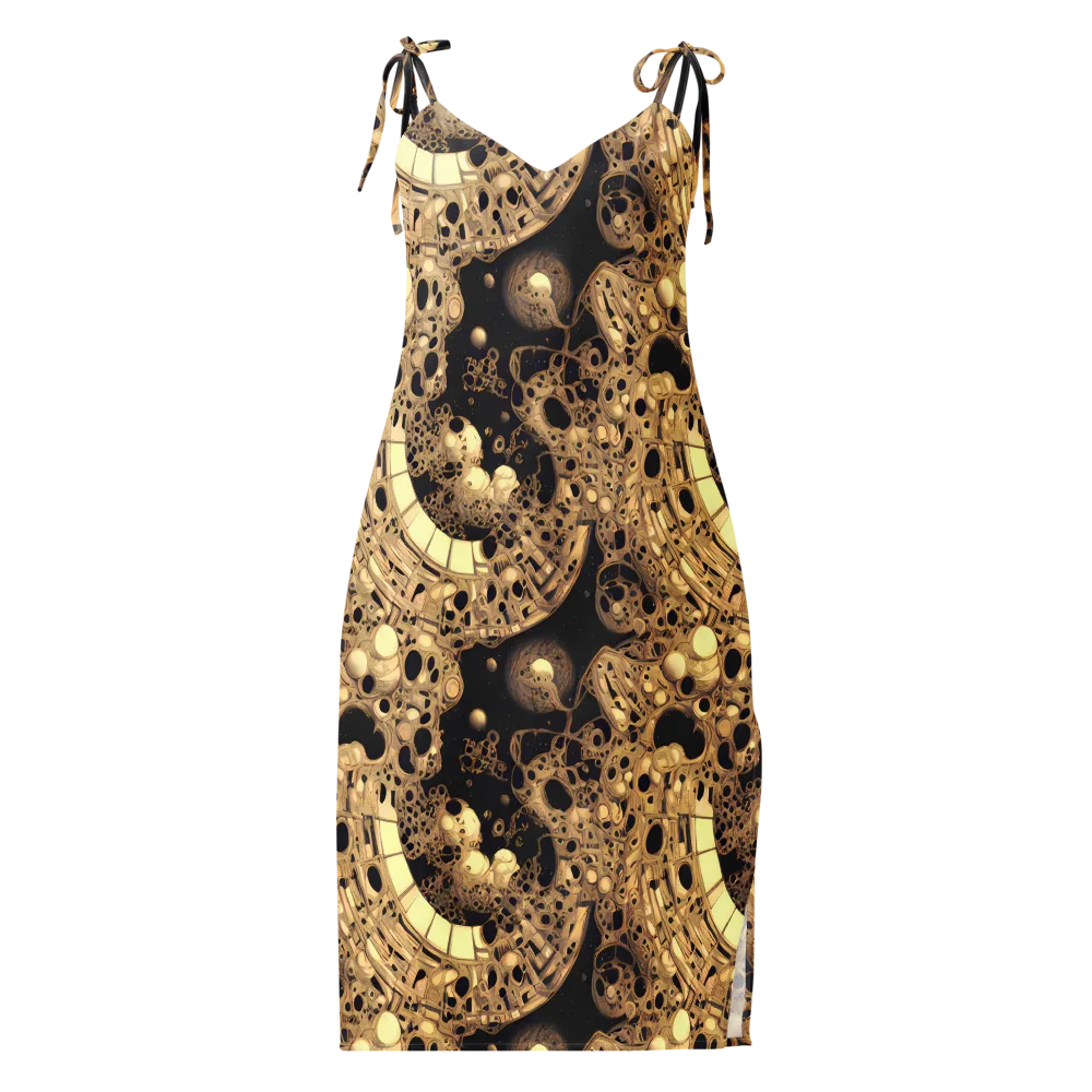 Baroque Orbit on Slip Dress — Front