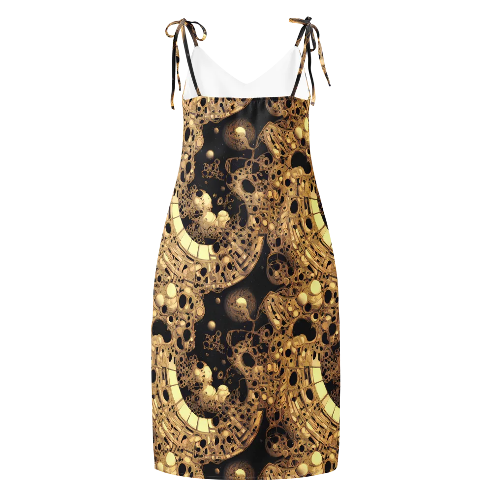 Baroque Orbit on Slip Dress — Back