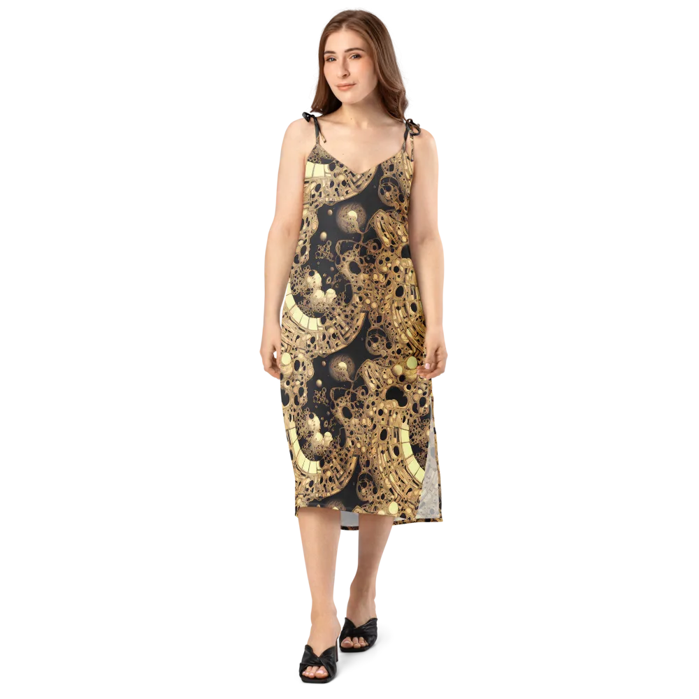 Baroque Orbit on Slip Dress — Front