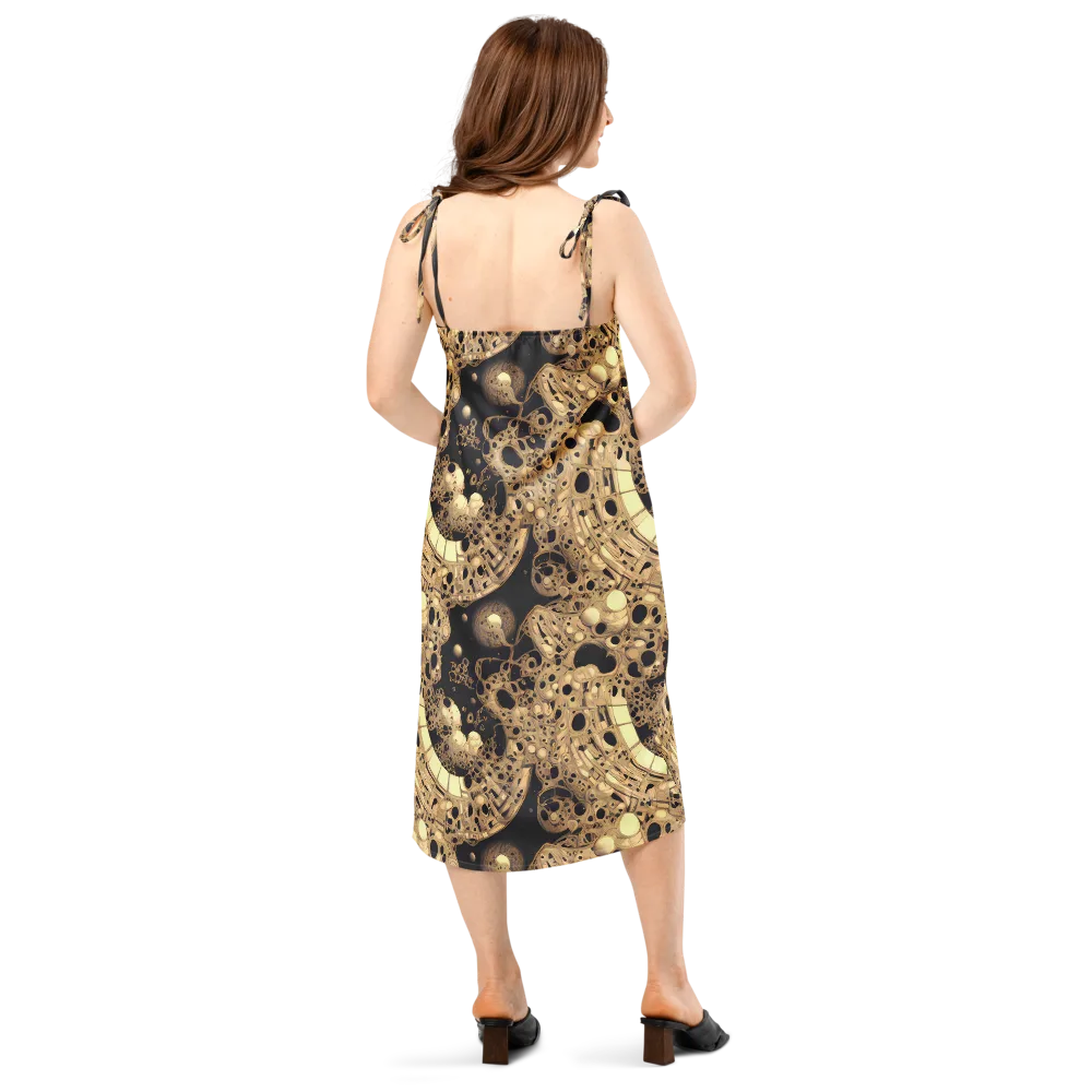 Baroque Orbit on Slip Dress — Back