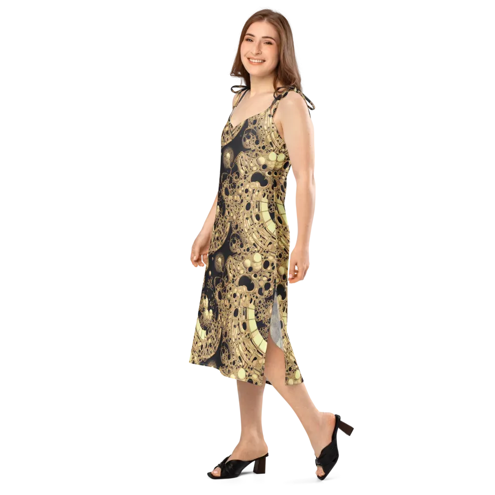 Baroque Orbit on Slip Dress — Left Front