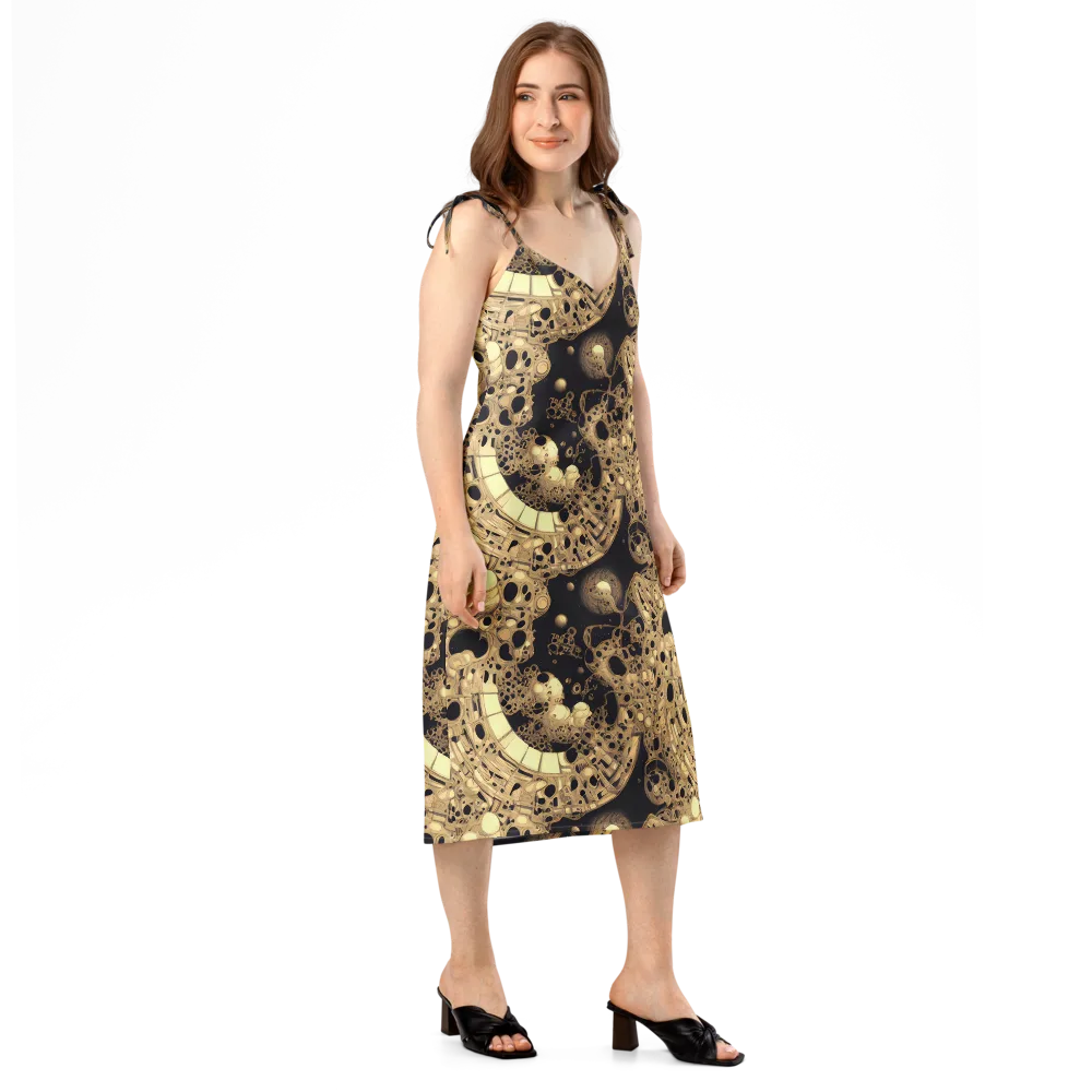 Baroque Orbit on Slip Dress — Right Front