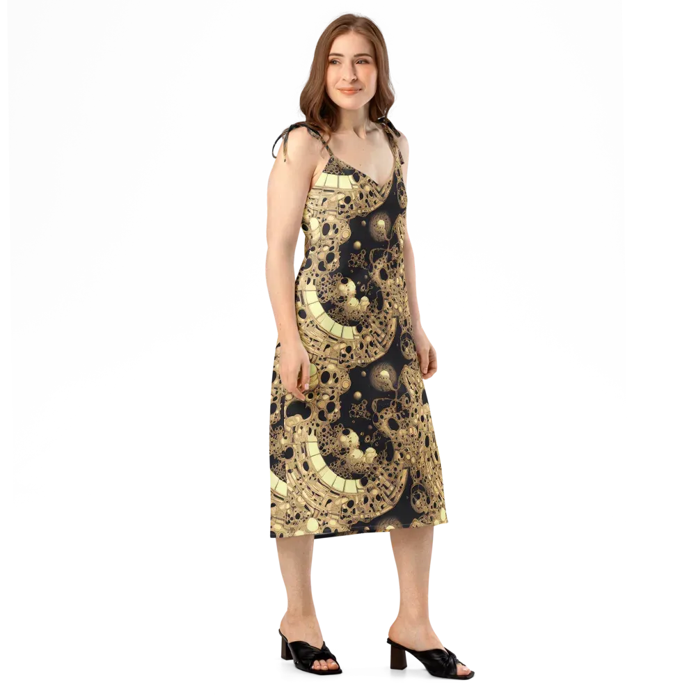 Baroque Orbit on Slip Dress — Right Front