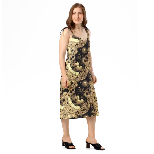 Baroque Orbit on a Slip Dress