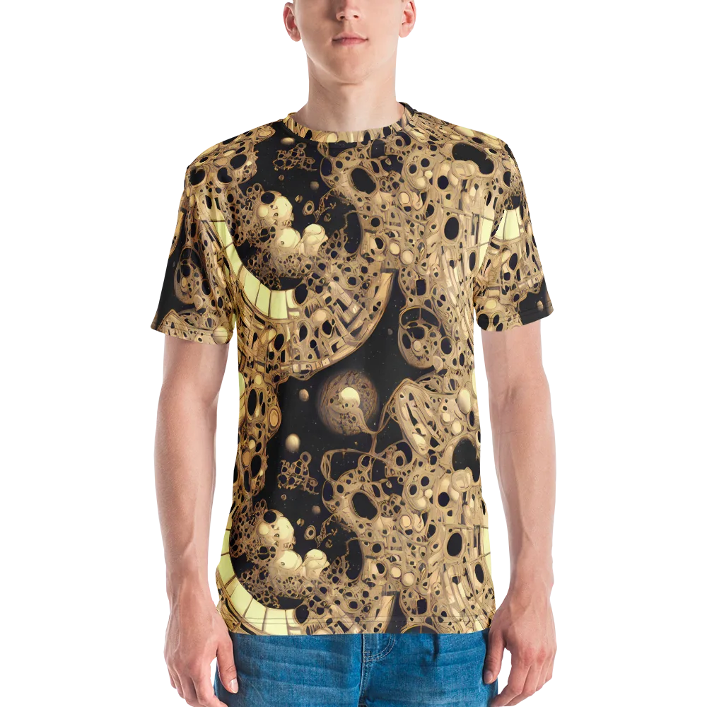 Baroque Orbit on Men's Crew Neck T-Shirt — Front