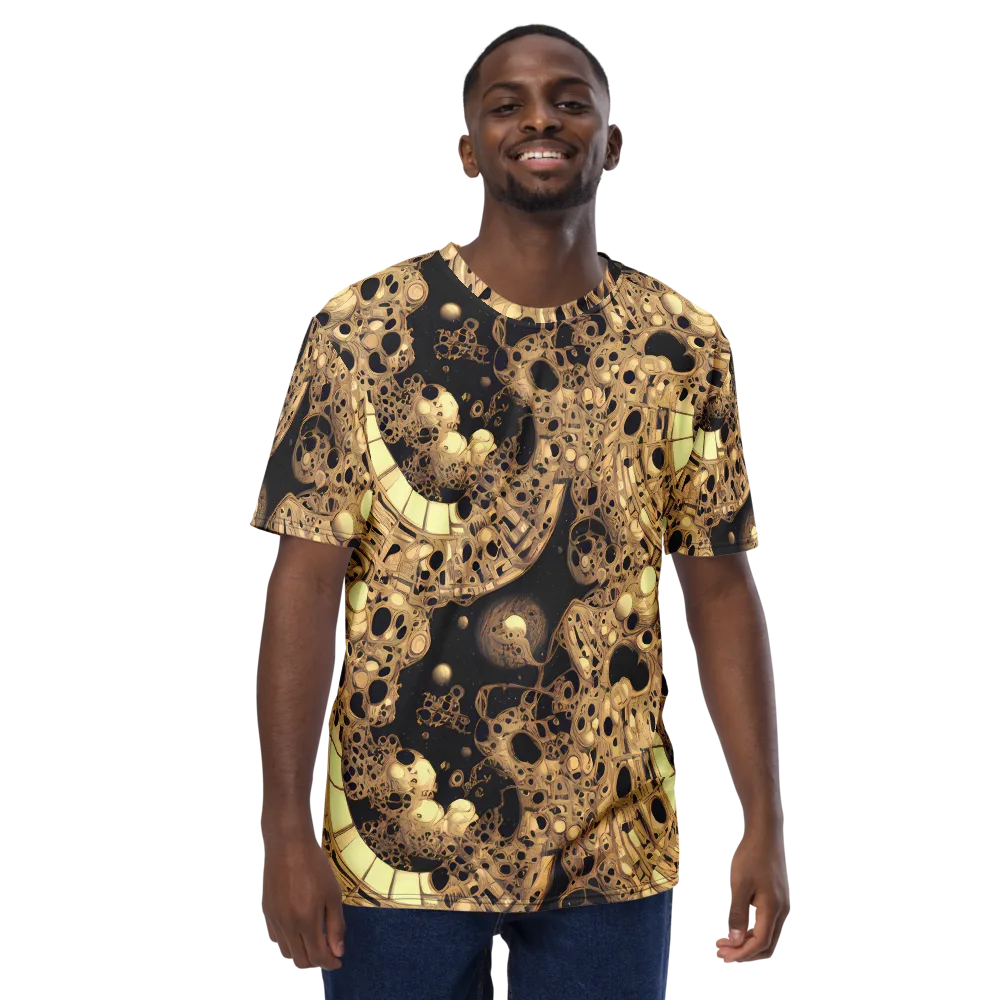 Baroque Orbit on Men's Crew Neck T-Shirt — Front