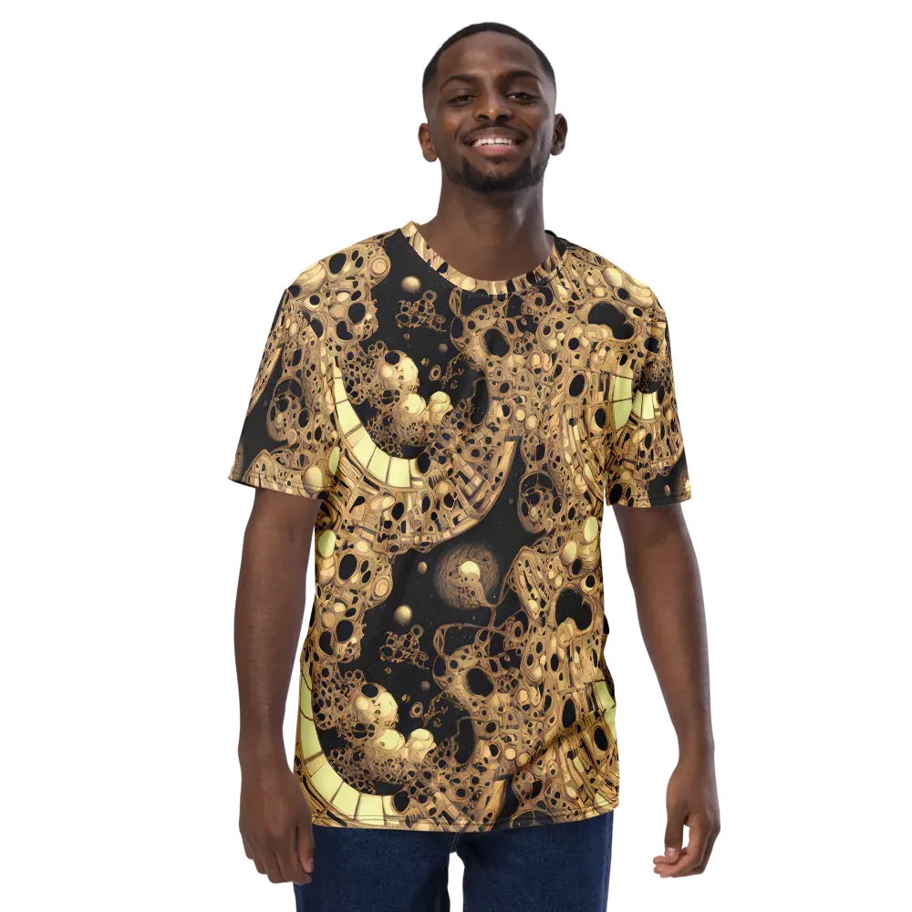Baroque Orbit on Men's Crew Neck T-Shirt — Front