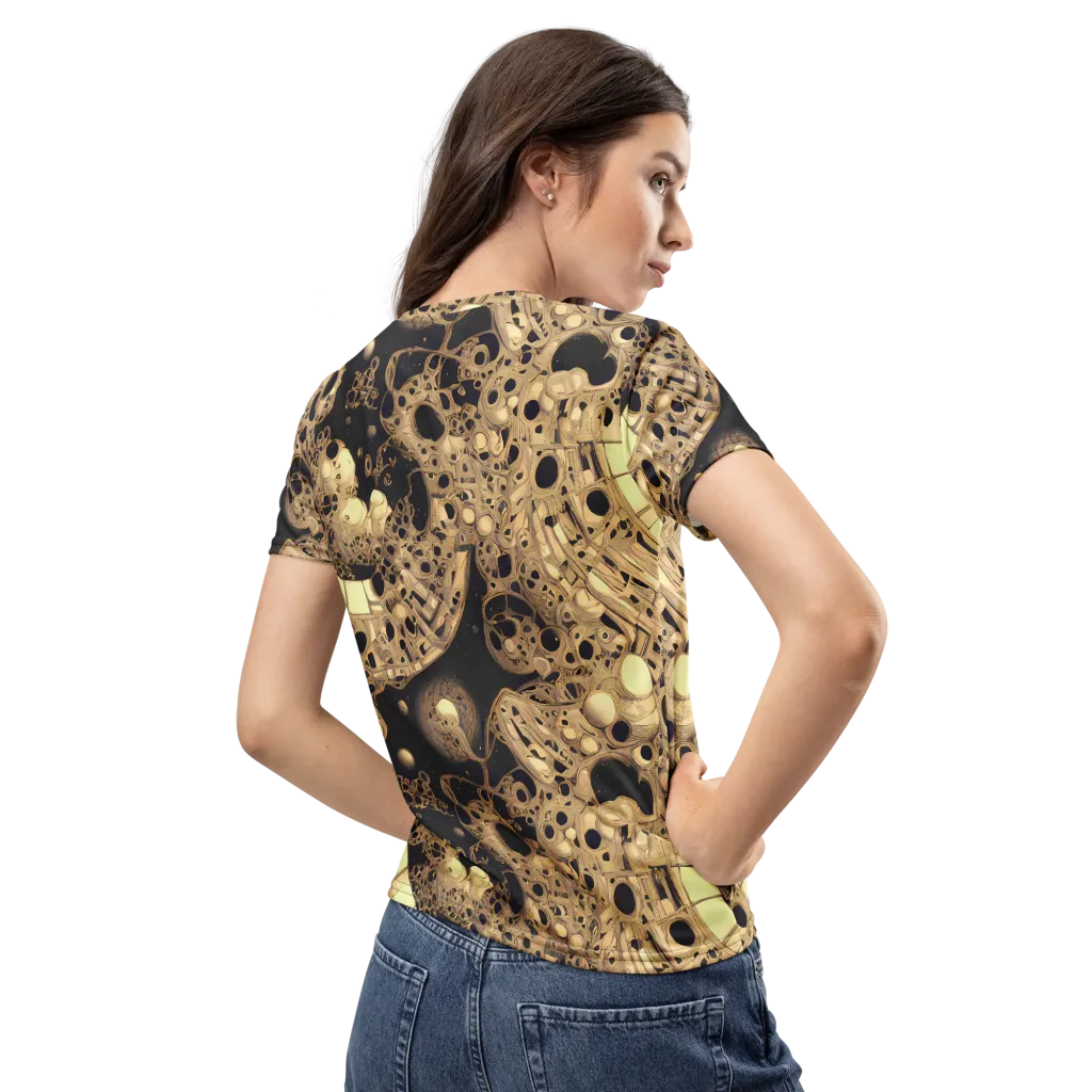 Baroque Orbit on Women's Crew Neck T-Shirt — Back