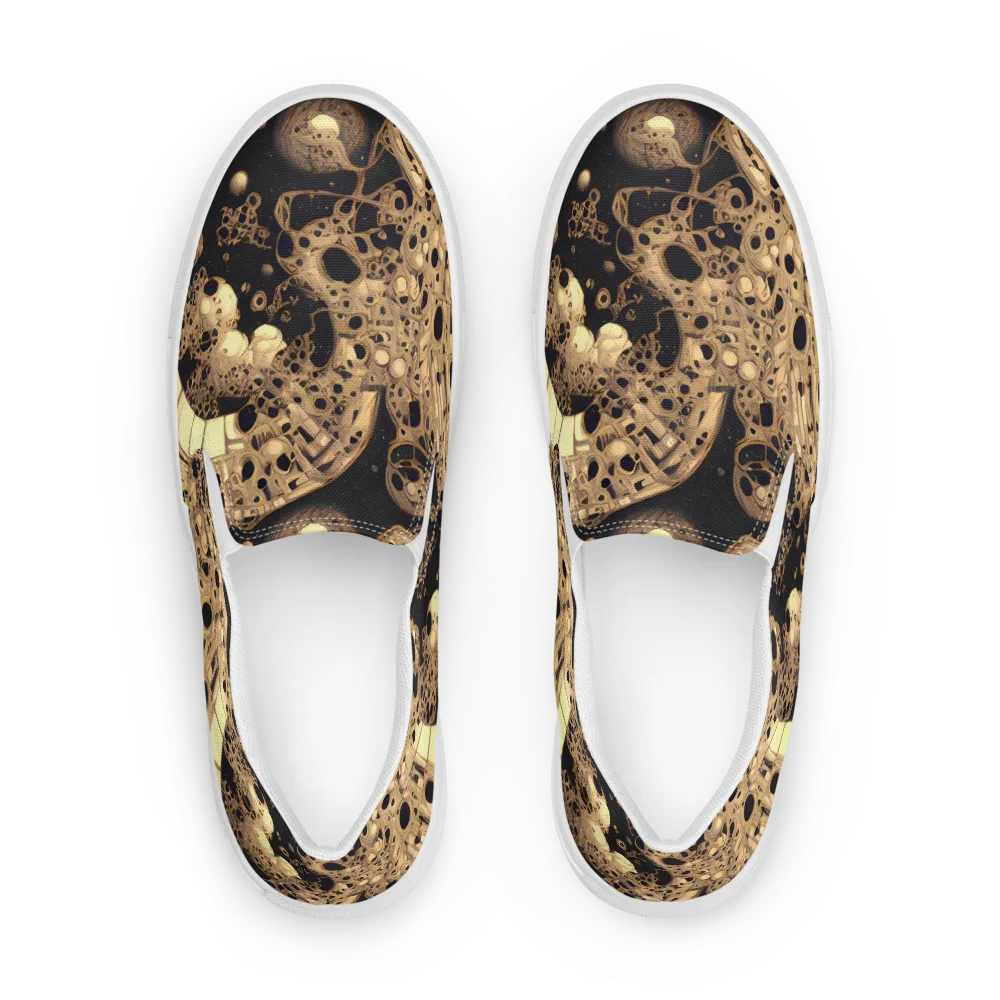 Baroque Orbit on Men's Slip-On Canvas Shoes — Front