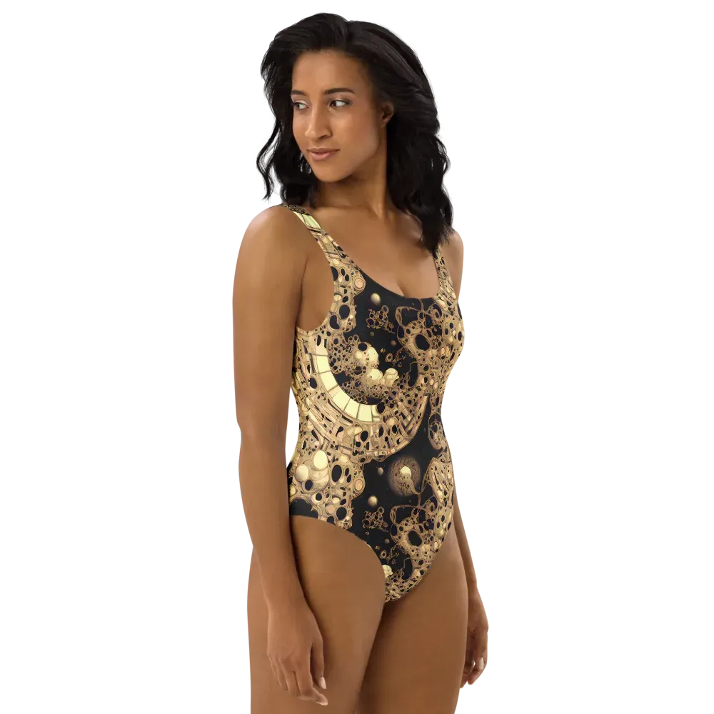 Baroque Orbit on One-Piece Swimsuit — Right