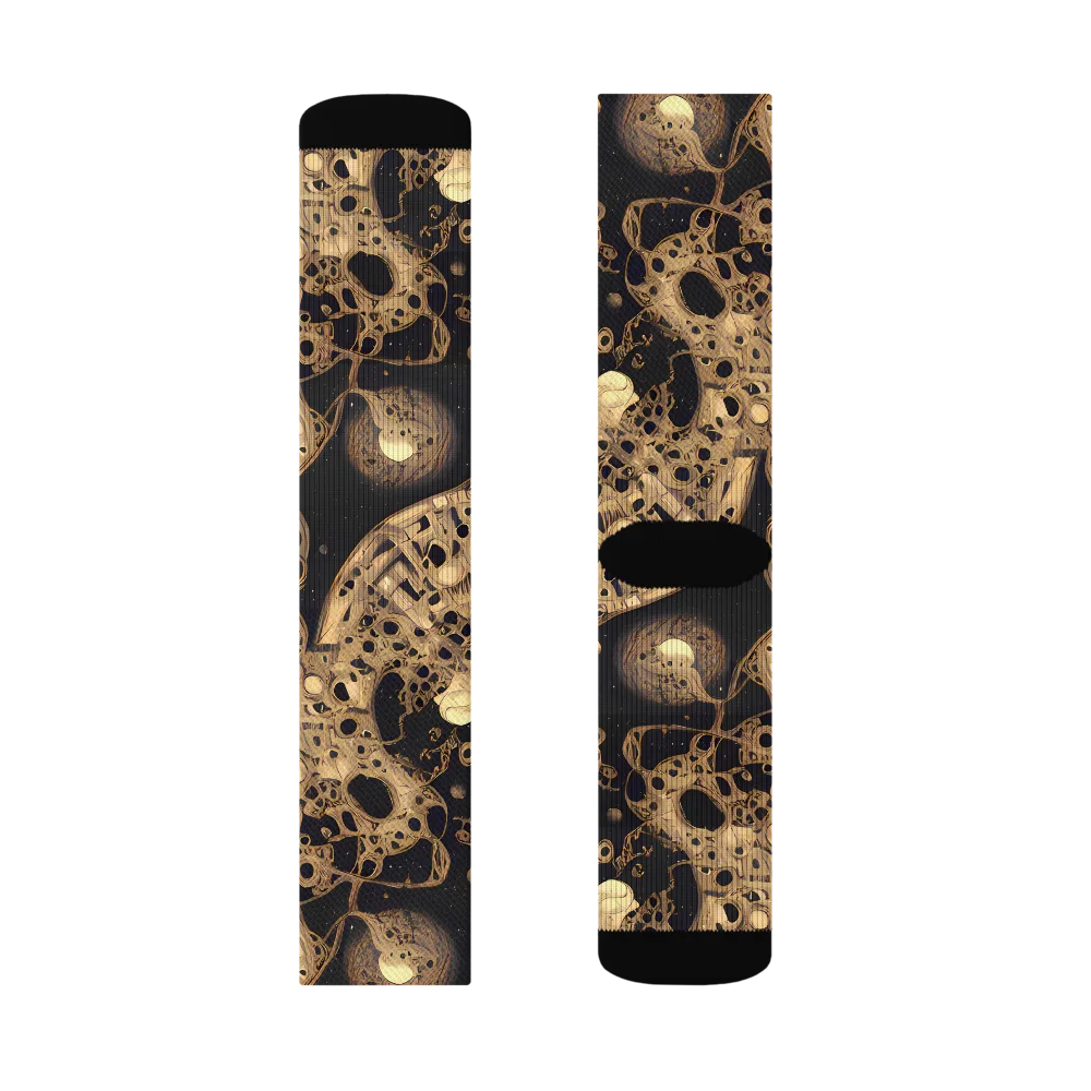 Baroque Orbit on Socks — Right Sock