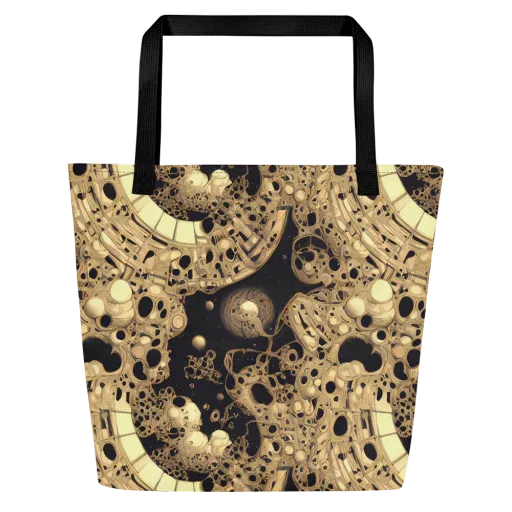 Baroque Orbit on a Large Tote Bag W/ Pocket