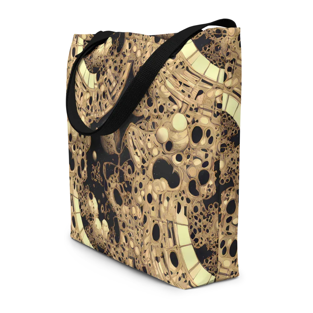 Baroque Orbit on Large Tote Bag W/ Pocket — Front