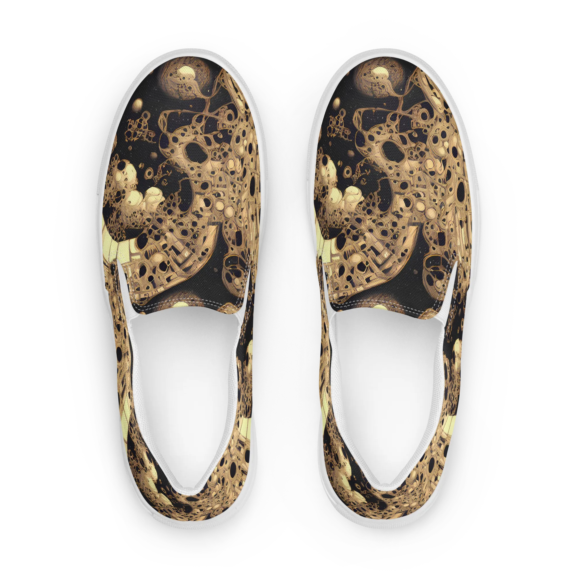 Baroque Orbit on Women's Slip-On Canvas Shoes — Front