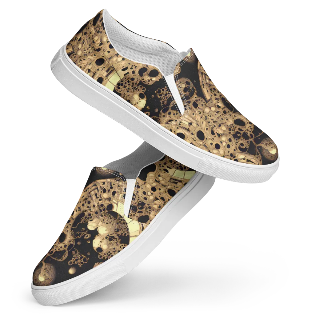 Baroque Orbit on Women's Slip-On Canvas Shoes — Front