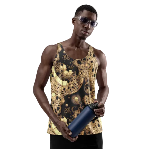 Baroque Orbit on a Men's Tank Top