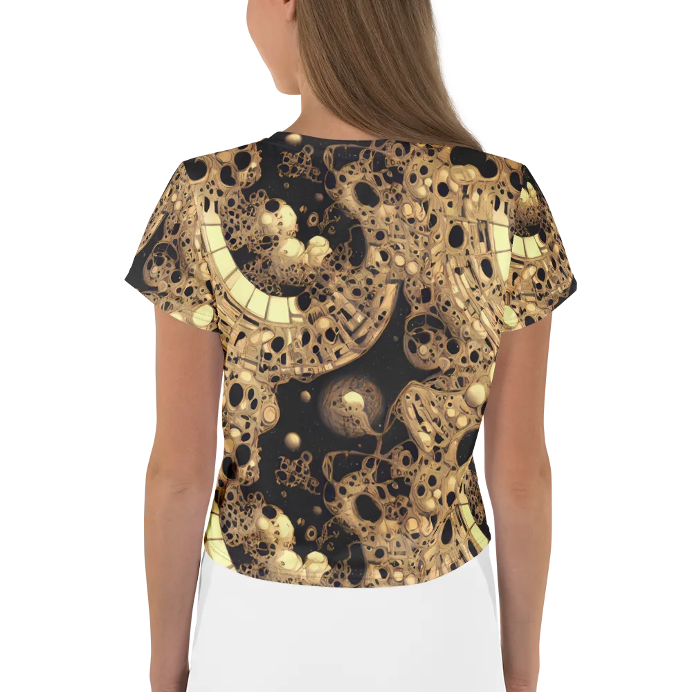 Baroque Orbit on Crop Tee — Back