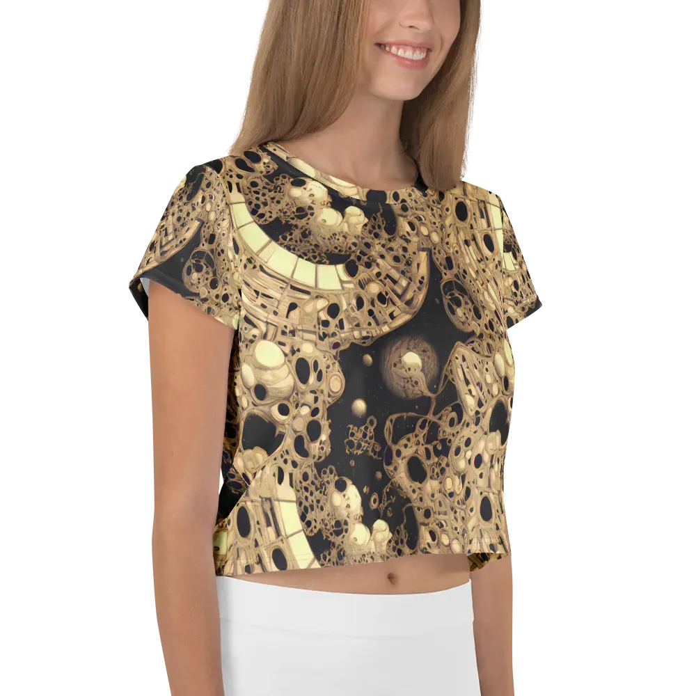 Baroque Orbit on Crop Tee — Right