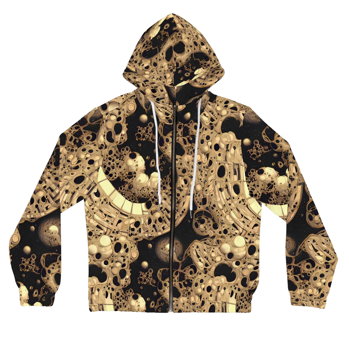 Baroque Orbit on Women's Full-Zip Hoodie — Front