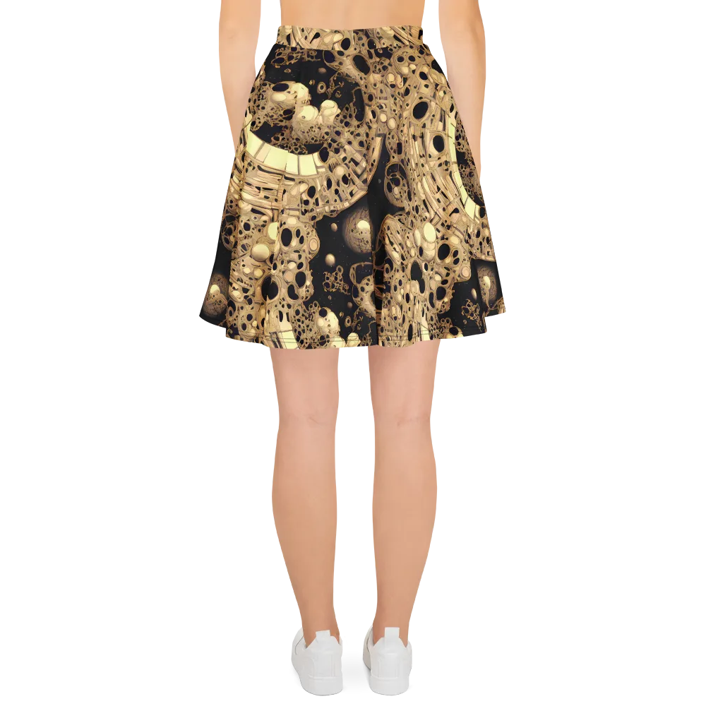 Baroque Orbit on Skater Skirt — Back