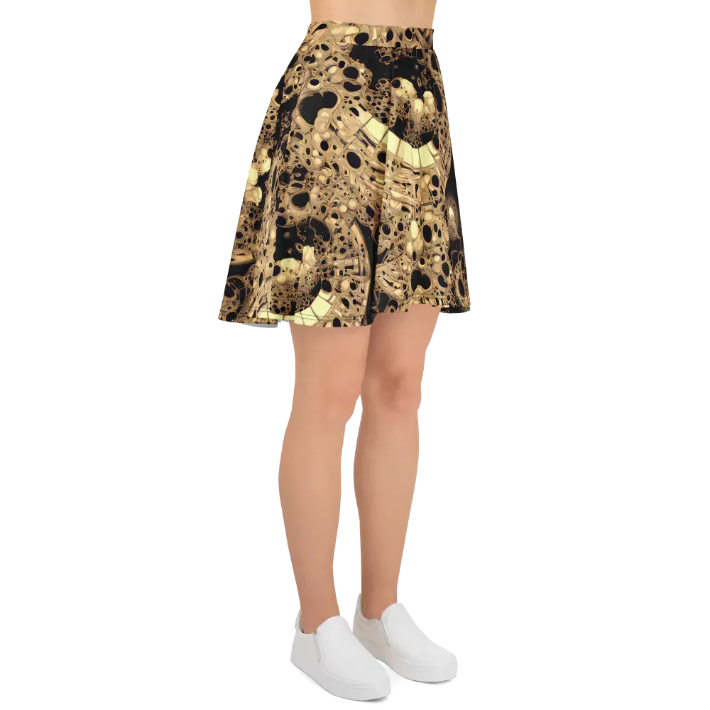 Baroque Orbit on Skater Skirt — Right
