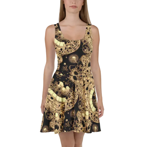 Baroque Orbit on a Skater Dress