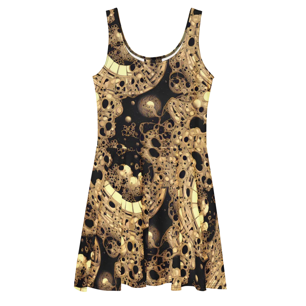 Baroque Orbit on Skater Dress — Front