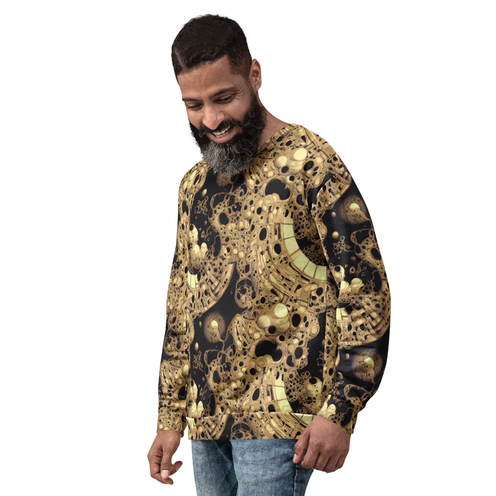 Baroque Orbit on Sweatshirt — Left Front