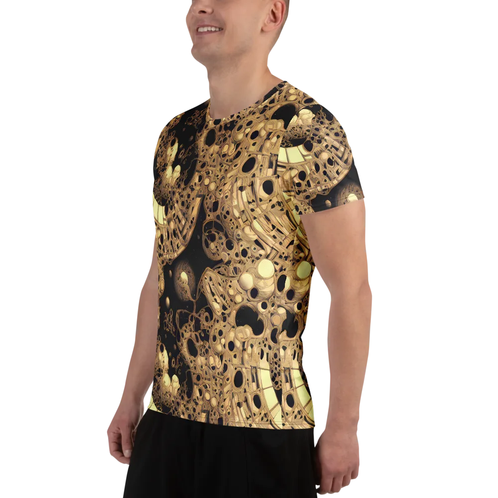 Baroque Orbit on Men's Athletic T-Shirt — Left