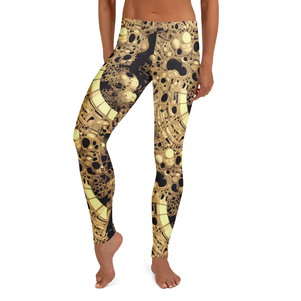 Baroque Orbit on Leggings — Front