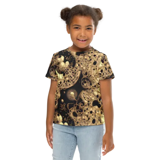 Baroque Orbit on a Kids Crew Neck T-Shirt