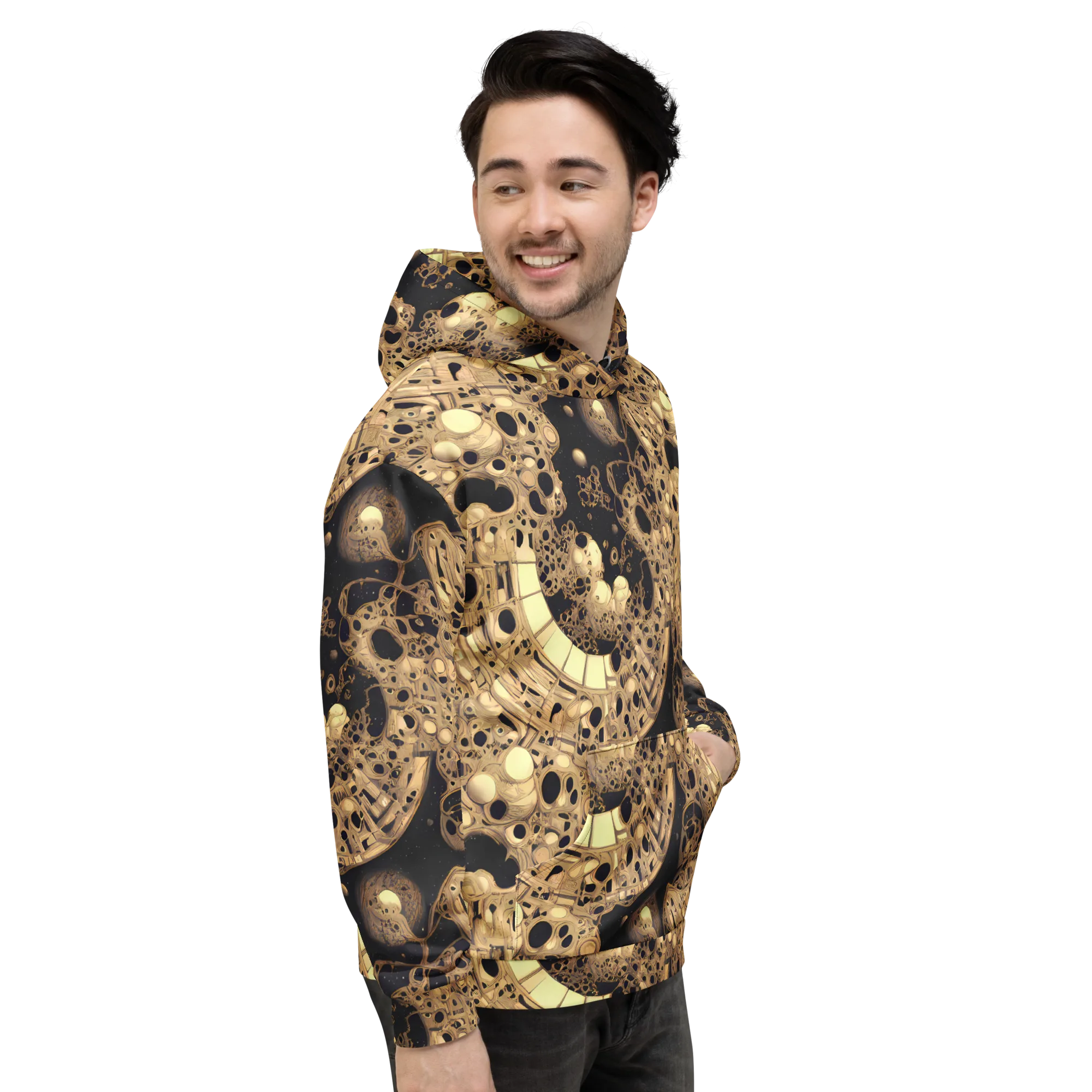 Baroque Orbit on Hoodie — Right