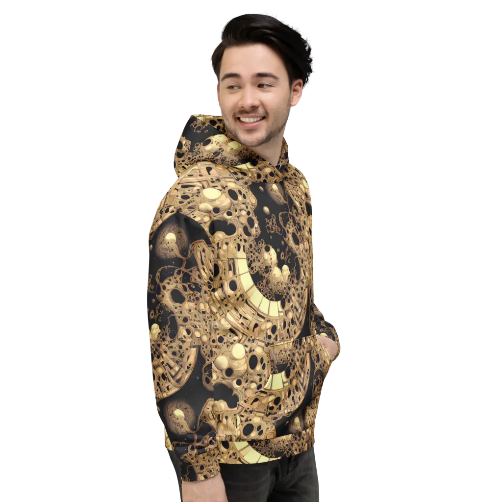 Baroque Orbit on Hoodie — Right