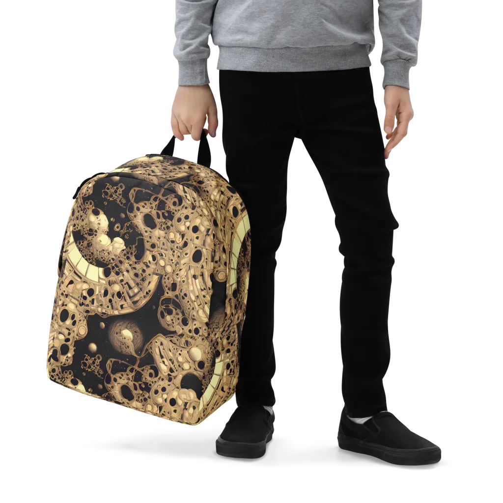 Baroque Orbit on Minimalist Backpack — Zoomed-in