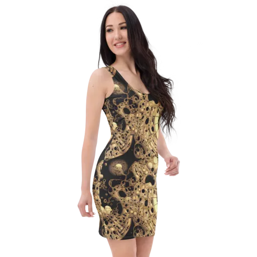 Baroque Orbit on a Bodycon Dress