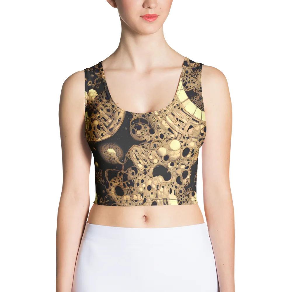 Baroque Orbit on Crop Top — Front