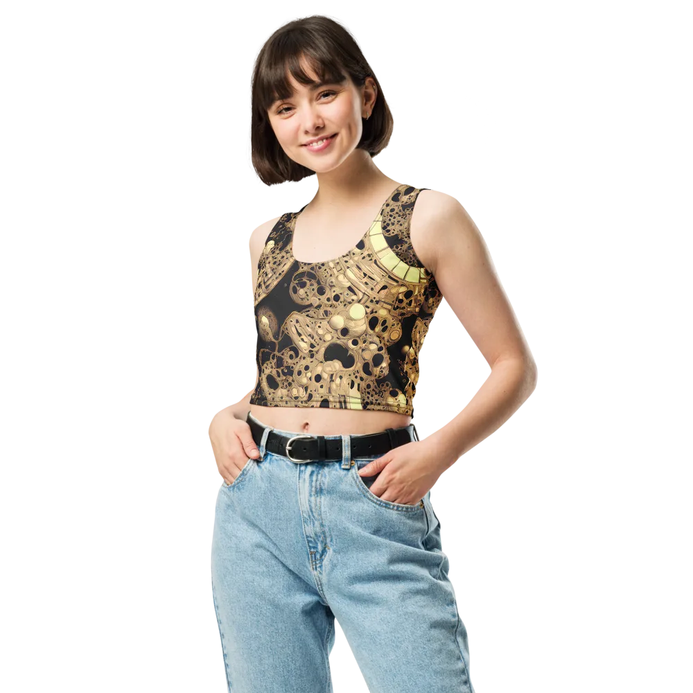 Baroque Orbit on Crop Top — Front