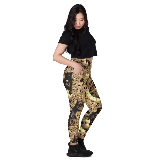 Baroque Orbit on a Leggings with Pockets