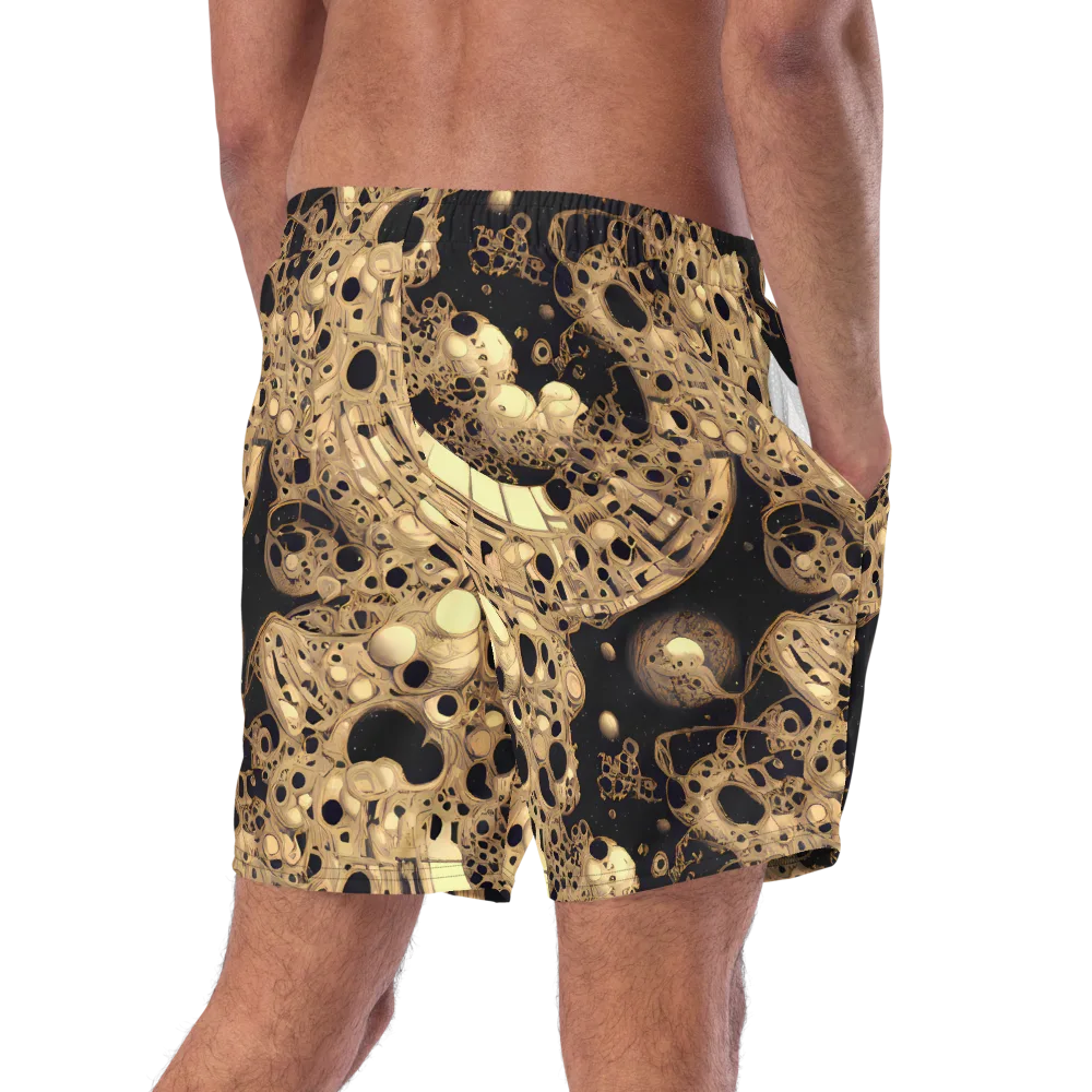Baroque Orbit on Swim Trunks — Right Back