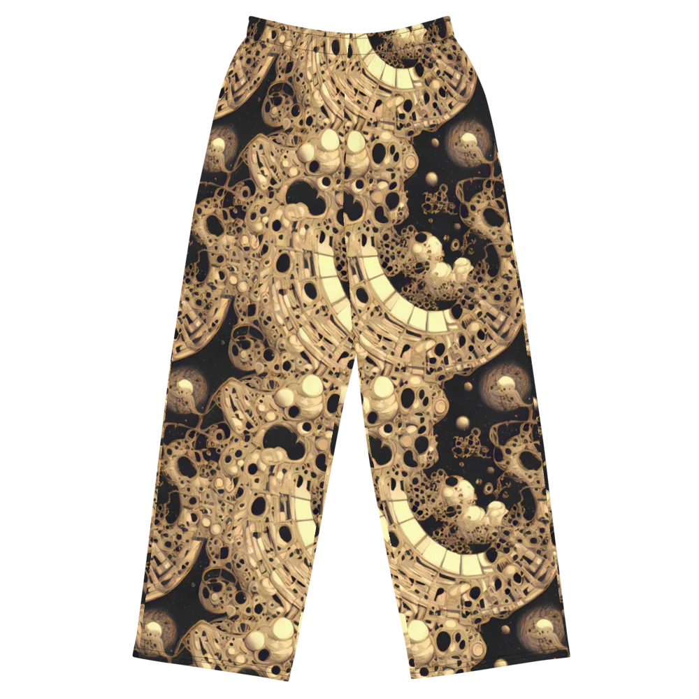 Baroque Orbit on Wide-Leg Pants — Front