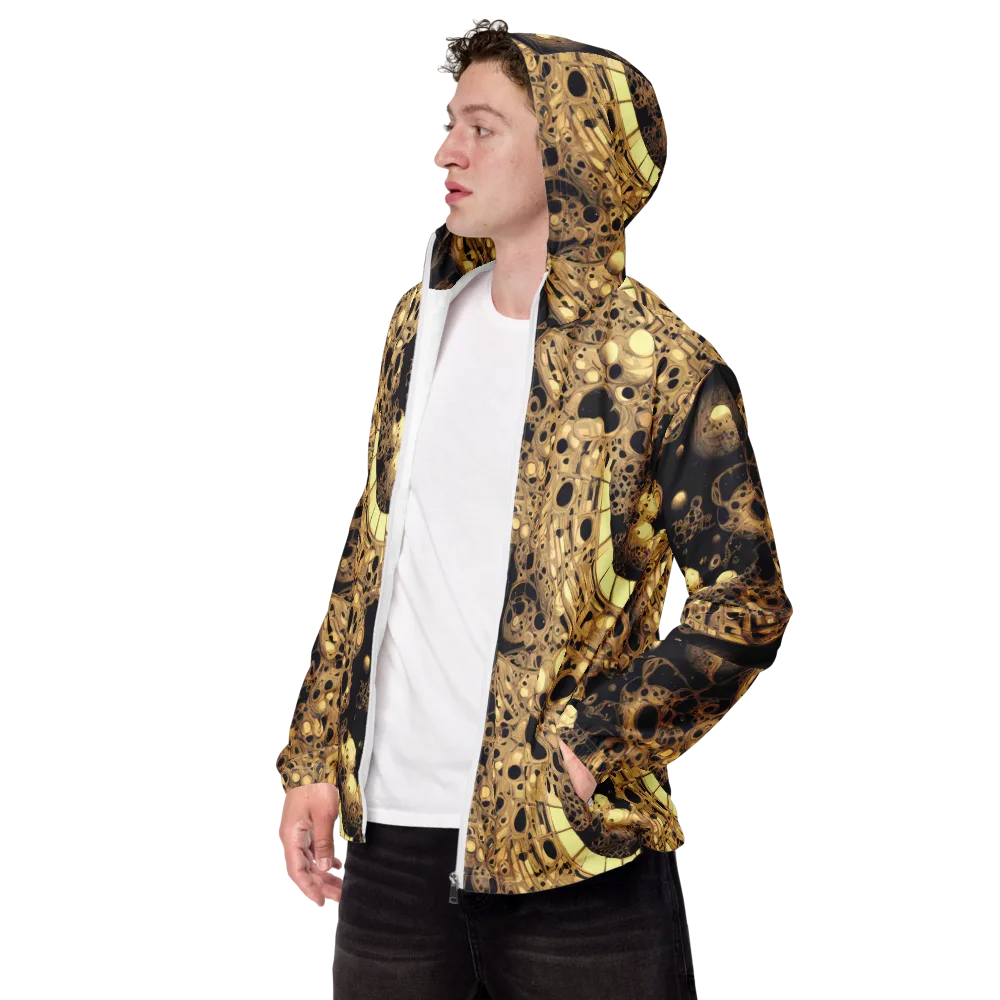 Baroque Orbit on Men's Windbreaker — Left Front