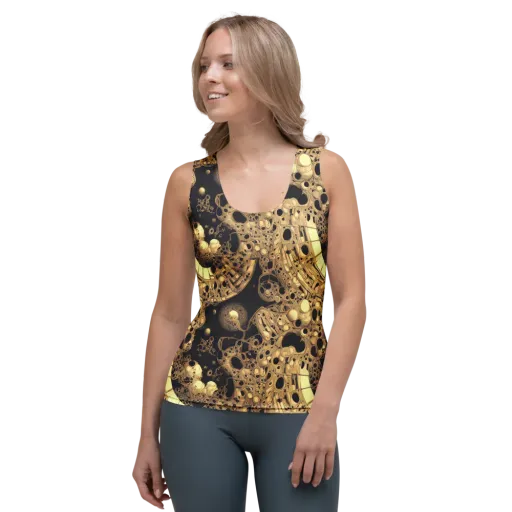 Baroque Orbit on a Women's Tank Top