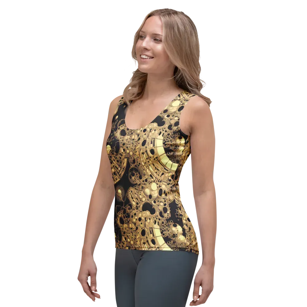 Baroque Orbit on Women's Tank Top — Left Front